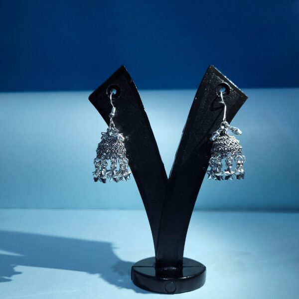 Vintage Charm Oxidized Jhumkis