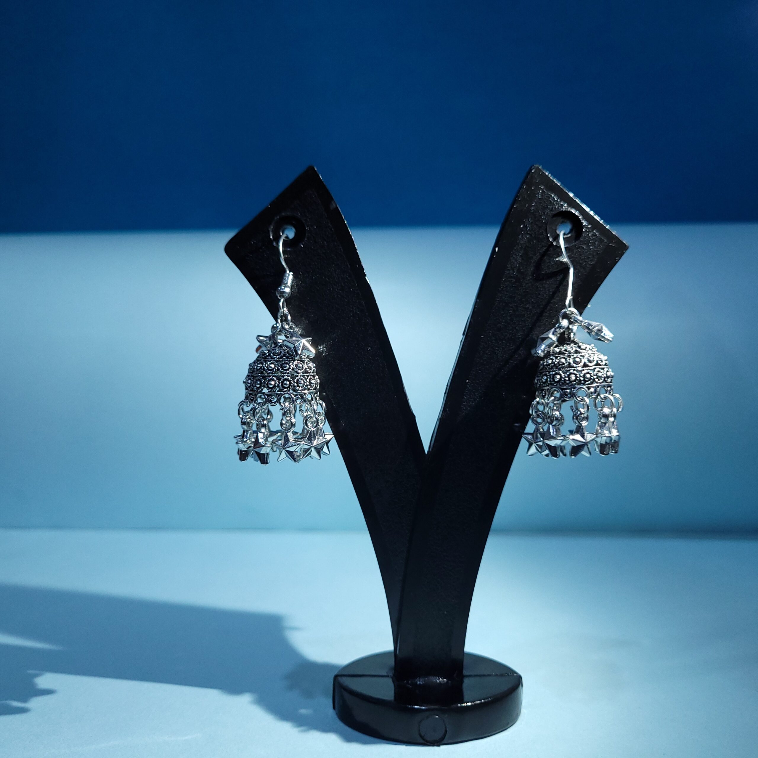 Vintage Charm Oxidized Jhumkis