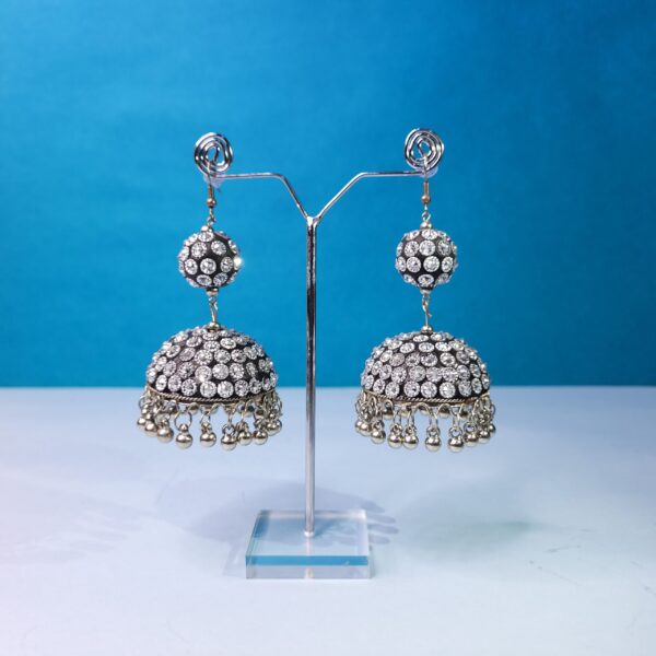 Bold Oxidized Big Jhumki Dangles