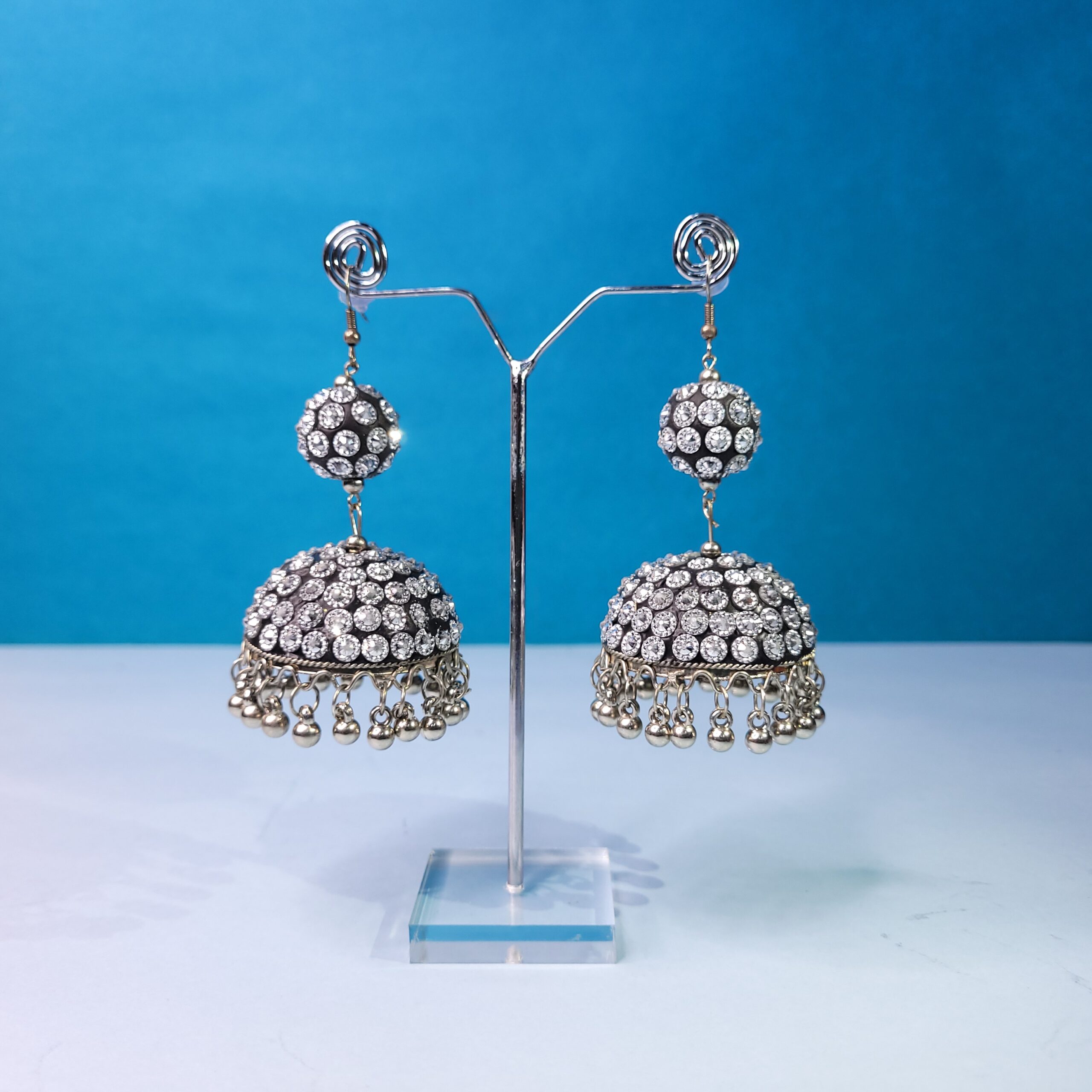 Bold Oxidized Big Jhumki Dangles