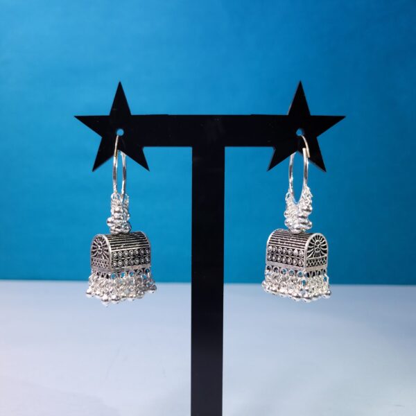 Artisan Crafted Oxidized Jhumki