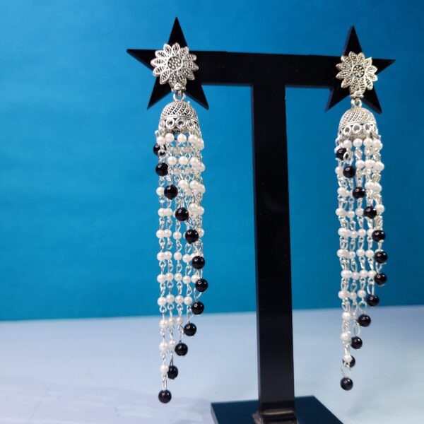 Boho Style Oxidized Jhumki  for Festive Wear